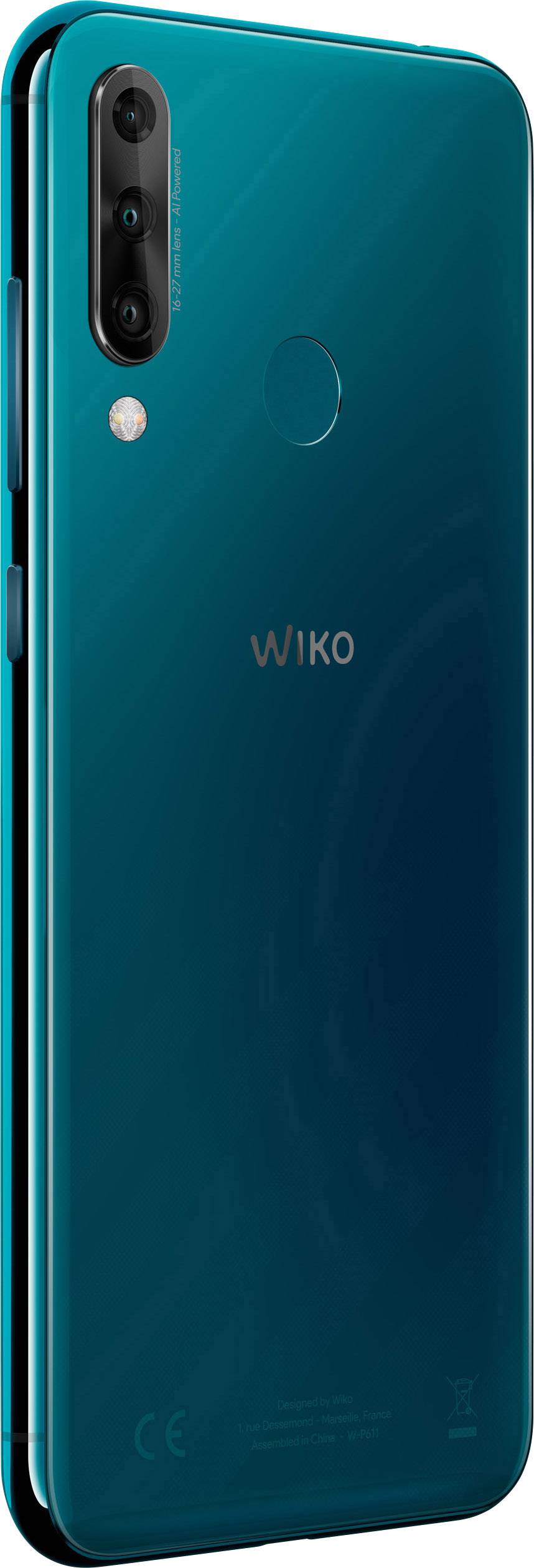 WIKO View 3 Pro Smartphone 128GB 6.3 Zoll (16 cm) Hybrid-Slot Android™ 9.0 12 Mio. Pixel Deep Bleen