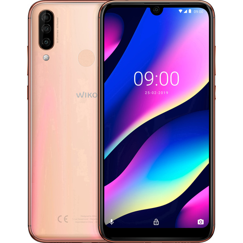 WIKO View 3 Smartphone 64GB 6.26 Zoll (15.9 cm) Hybrid-Slot Android™ 9.0 12 Mio. Pixel Gold