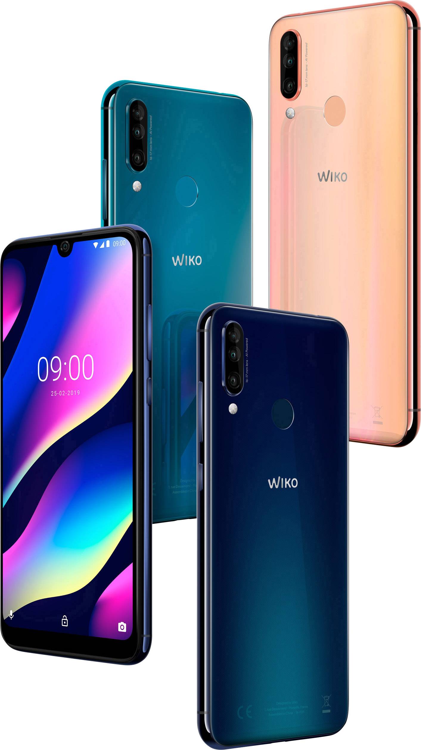 WIKO View 3 Smartphone 64GB 6.26 Zoll (15.9 cm) Hybrid-Slot Android™ 9.0 12 Mio. Pixel Gold