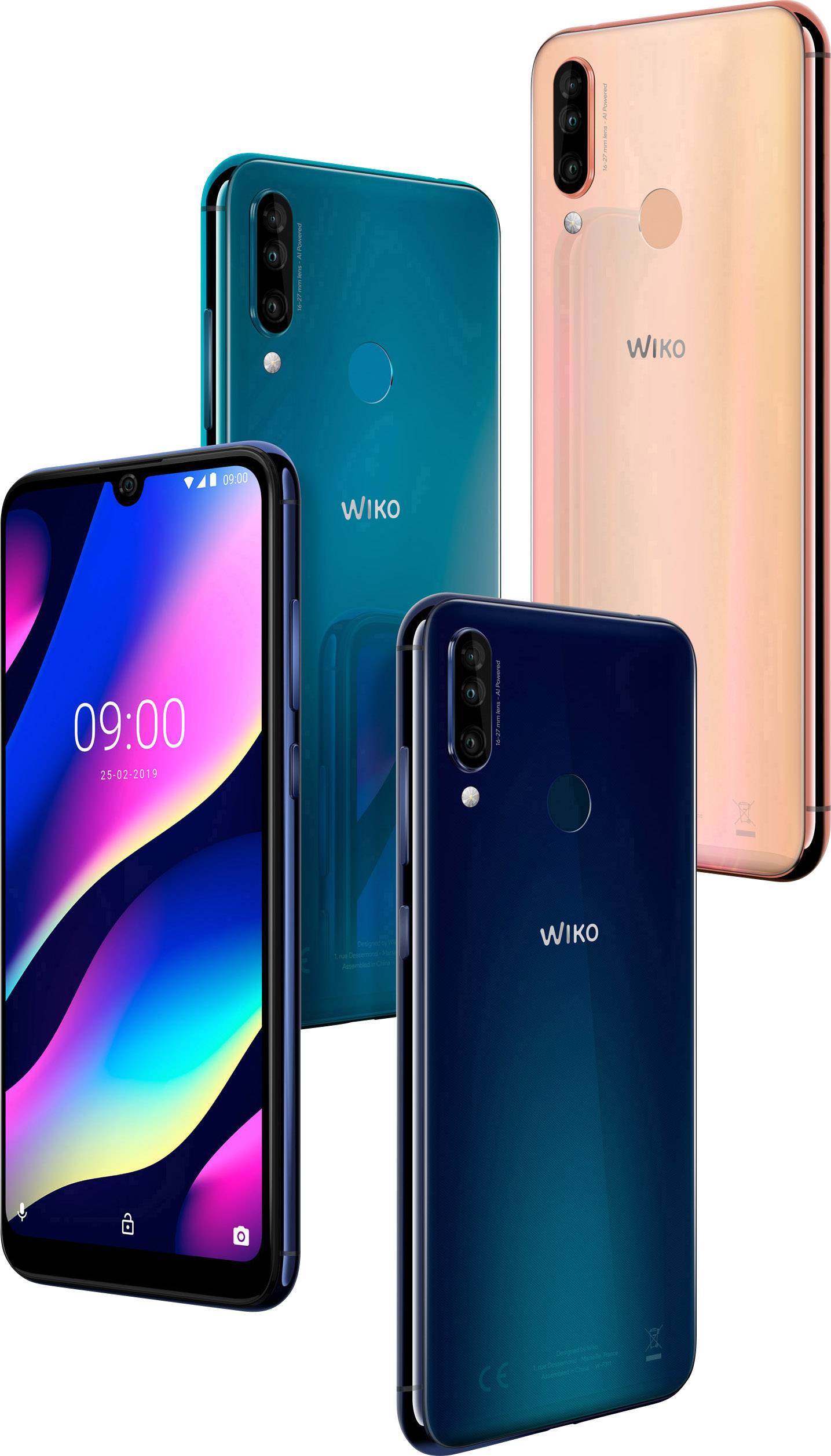 WIKO View 3 Smartphone 64GB 6.26 Zoll (15.9 cm) Hybrid-Slot Android™ 9.0 12 Mio. Pixel Gold