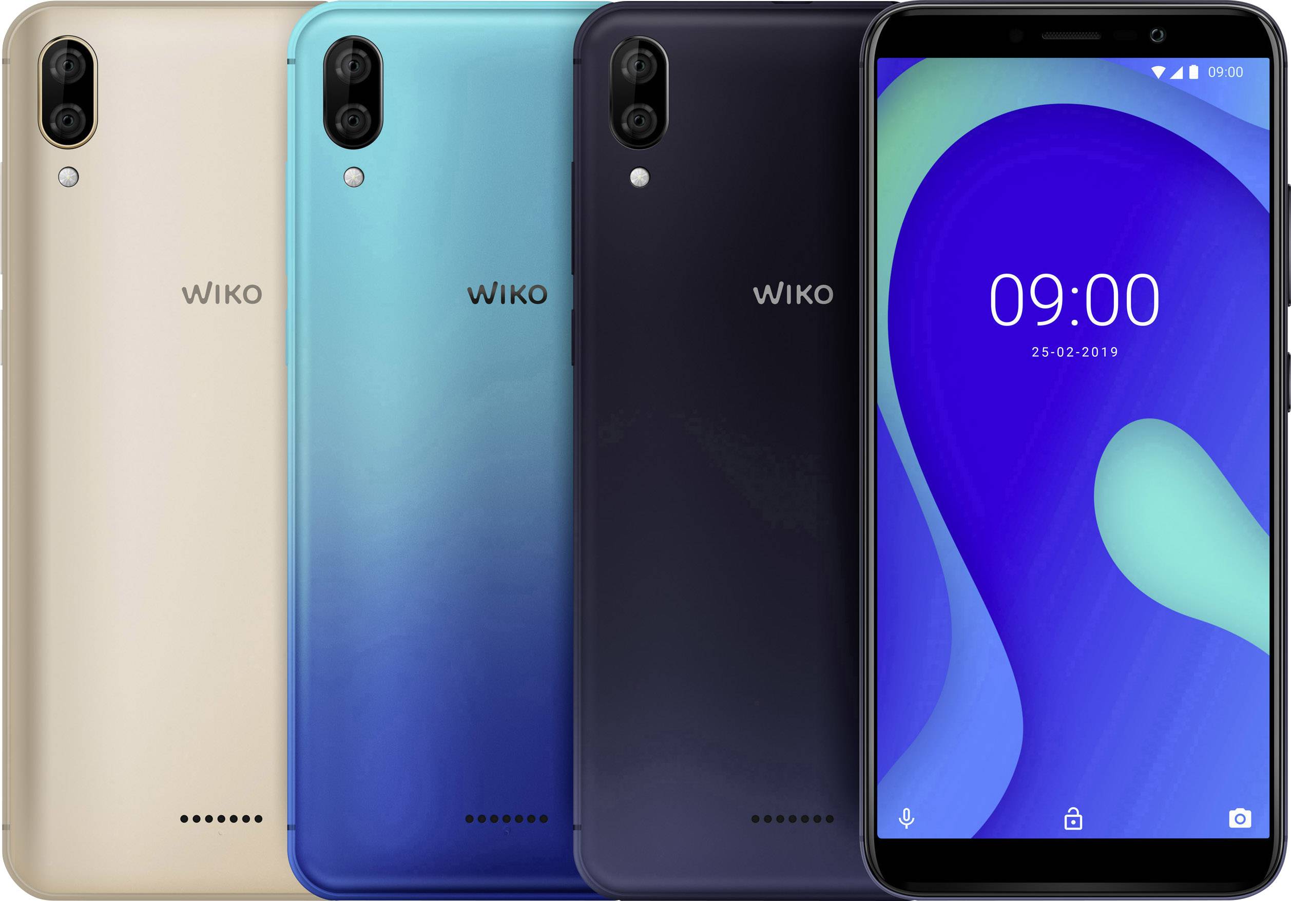 WIKO Y80 Smartphone 16GB 5.99 Zoll (15.2 cm) Hybrid-Slot Android™ 9.0 Dunkelblau