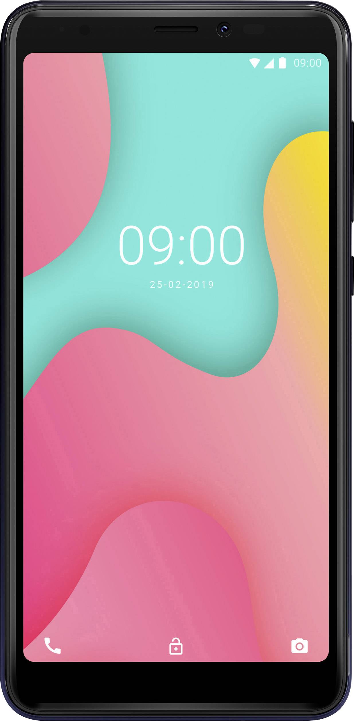 WIKO Y60 Smartphone 16GB 5.45 Zoll (13.8 cm) Hybrid-Slot Android™ 9.0 Anthracite Blue