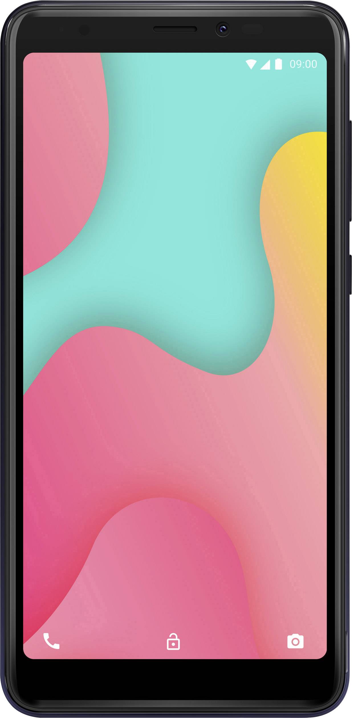 WIKO Y60 Smartphone 16GB 5.45 Zoll (13.8 cm) Hybrid-Slot Android™ 9.0 Anthracite Blue