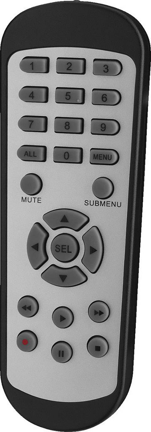 Monacor AXZ-204BVM Analog, AHD, HD-TVI Überwachungskamera-Set 4-Kanal mit 2 Kameras 1920 x 1080 Pixel 1TB