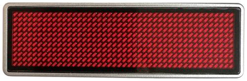 LED-Namensschild Rot 44 x 11 Pixel (B x H x T) 93 x 30 x 6mm 125906