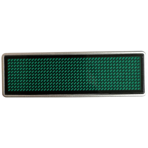 LED-Namensschild Grün 44 x 11 Pixel (B x H x T) 93 x 30 x 6 mm 125907