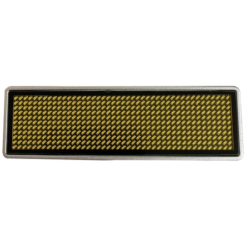 Badge porte-noms LED 125912 orange 44 x 11 Pixel (l x H x P) 93 x 30 x 6 mm 1 pc(s)