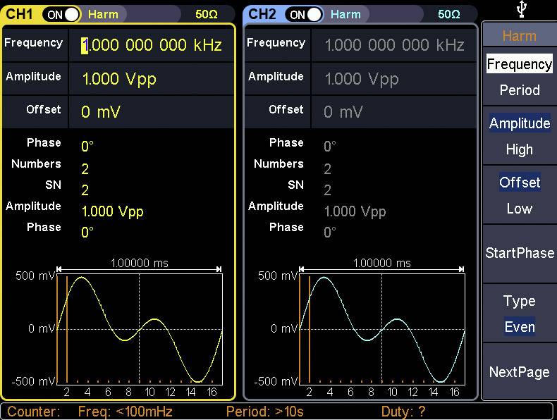 VOLTCRAFT FG-32502T Funktionsgenerator netzbetrieben 1 µHz - 250MHz 2-Kanal Arbiträr, Rauschen, Puls, Rechteck, Sinus, Dreieck