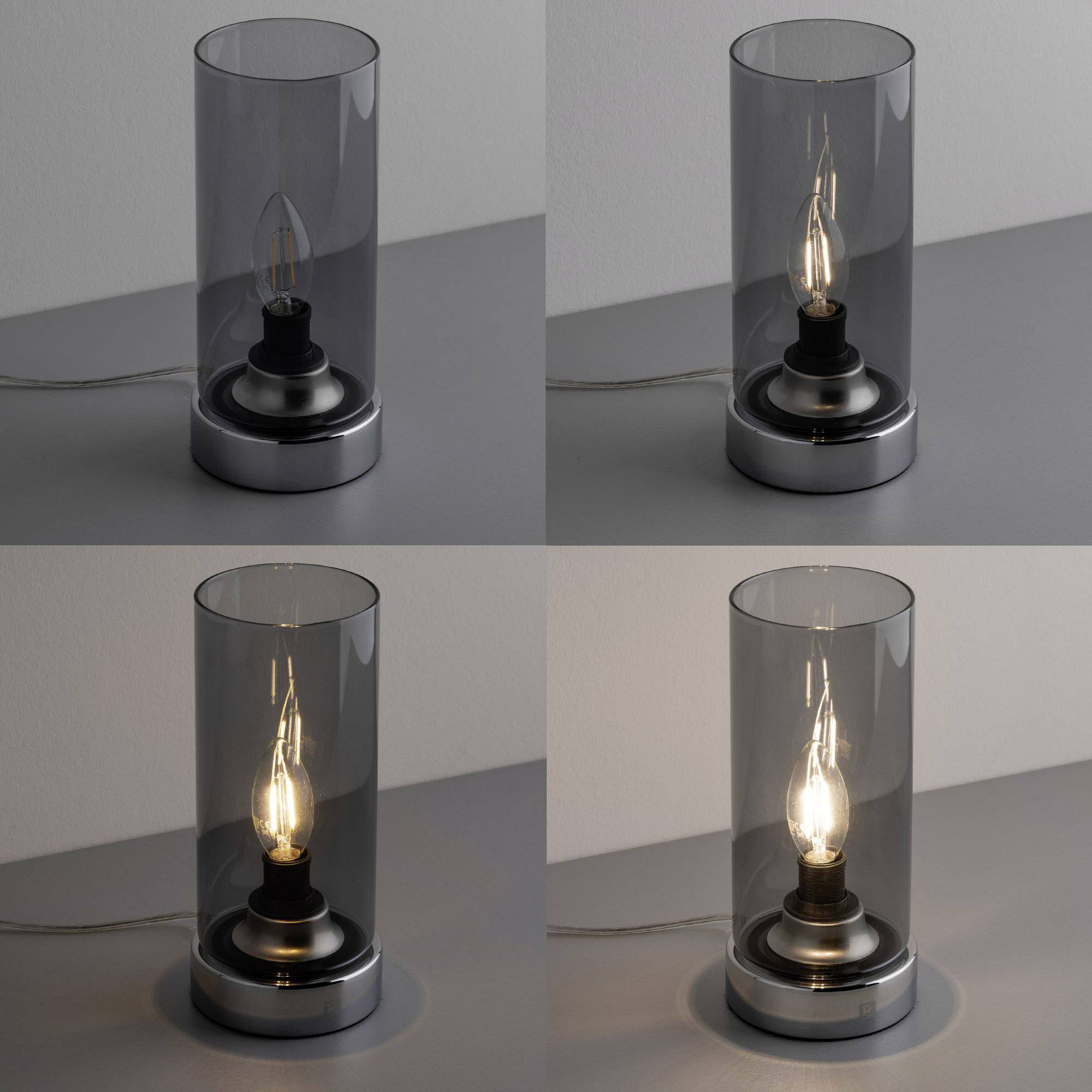 Paulmann Pinja 77056 Tischlampe LED E14 20W Chrom