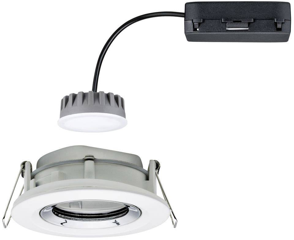 Paulmann Nova Plus Bad-Einbauleuchte LED LED 6 W IP65 Weiß (matt), Chrom