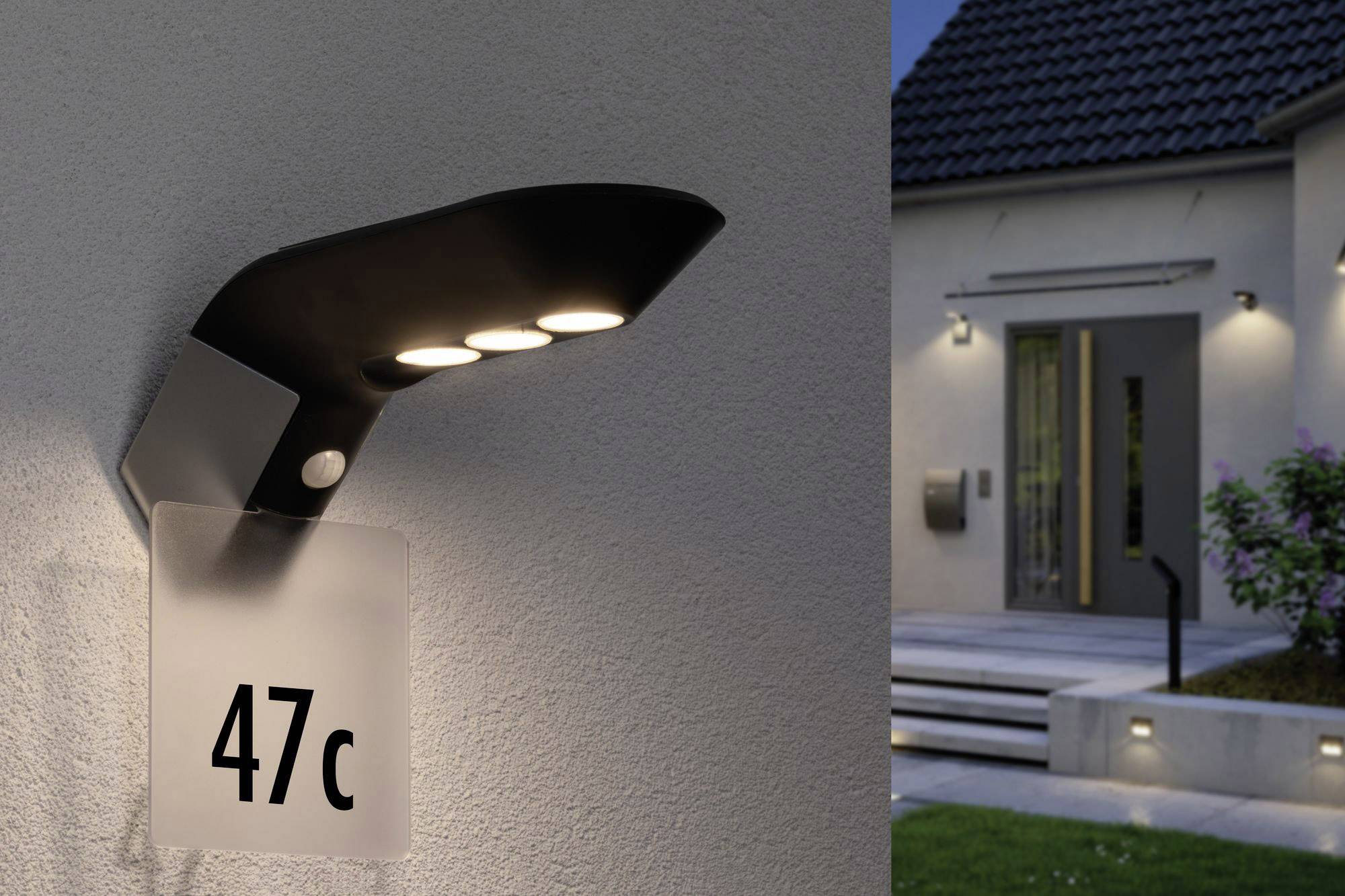 Paulmann 94253 Soley Hausnummerntafel Weiß