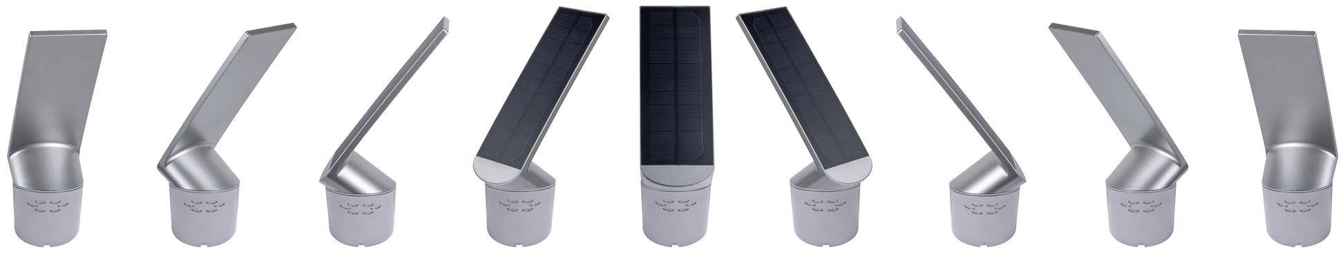 Paulmann 94260 Ilias Solar-Außenwandleuchte mit Bewegungsmelder 1.20W Warmweiß Anthrazit