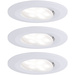 Paulmann LED-Bad-Einbauleuchte 3er Set Weiß (matt)