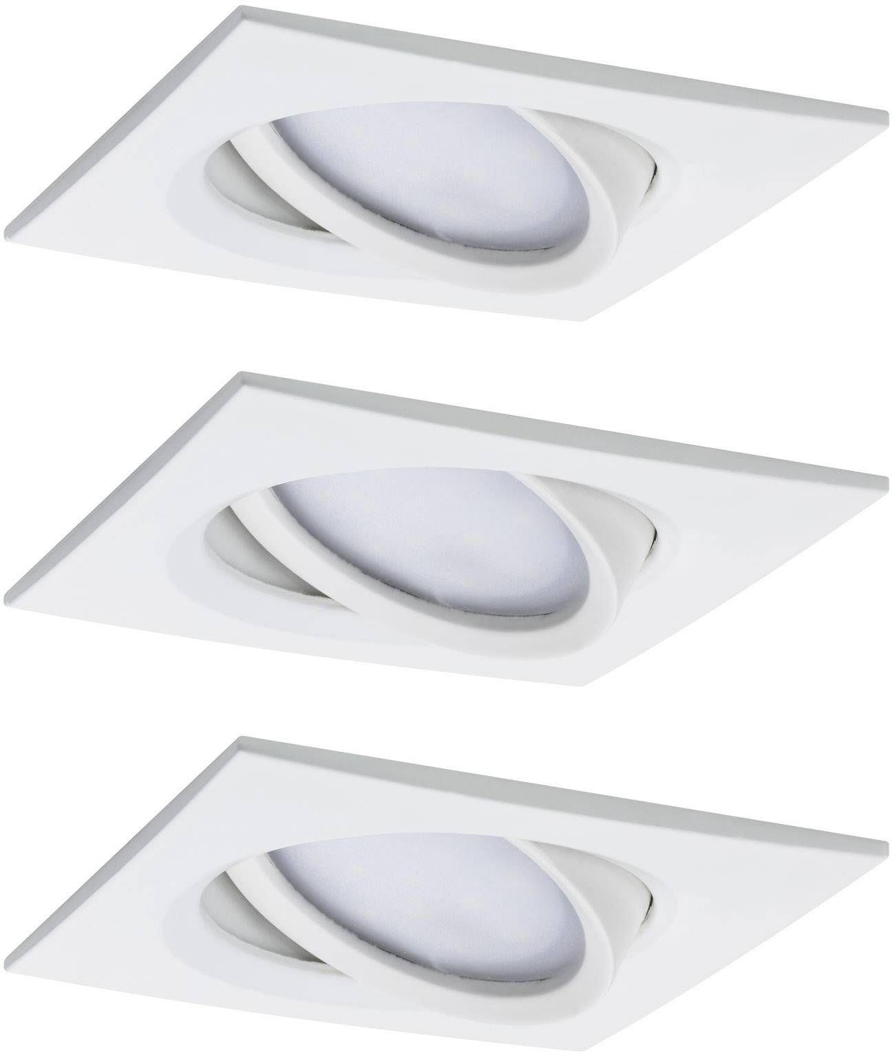 Paulmann 93678 LED-Einbauleuchte 3er Set 18W Weiß (matt)