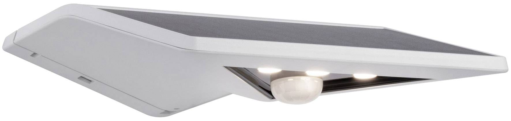 Paulmann 94244 Yoko Solar-Außenwandleuchte mit Bewegungsmelder 1.2W Warmweiß Weiß