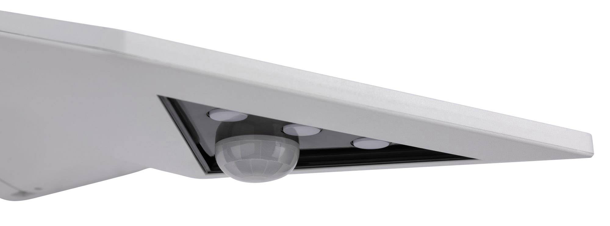 Paulmann 94244 Yoko Solar-Außenwandleuchte mit Bewegungsmelder 1.2W Warmweiß Weiß