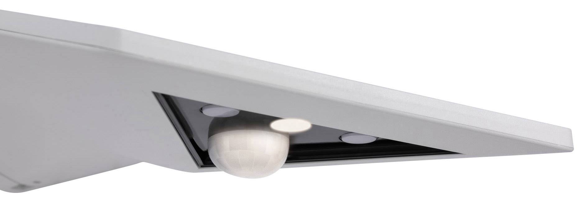 Paulmann 94244 Yoko Solar-Außenwandleuchte mit Bewegungsmelder 1.2W Warmweiß Weiß