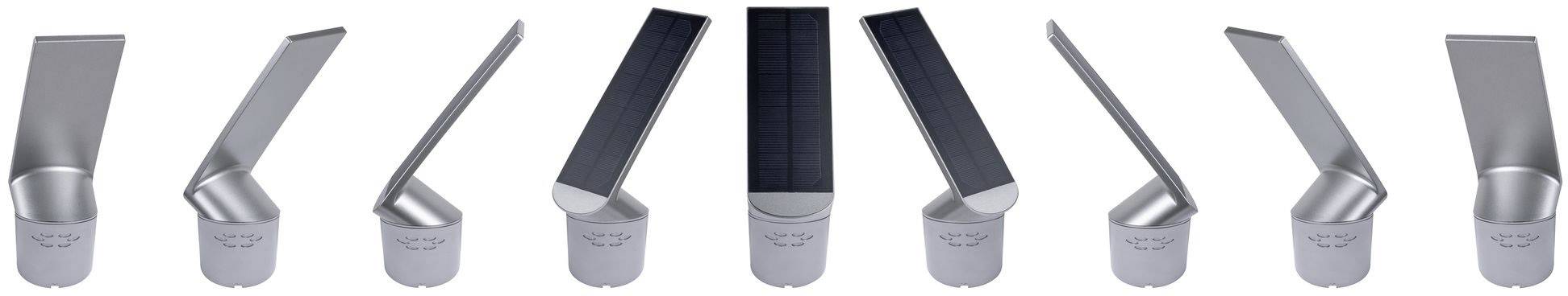 Paulmann 94262 Ilias Solar-Außenstandleuchte mit Bewegungsmelder 1.20W Warmweiß Anthrazit