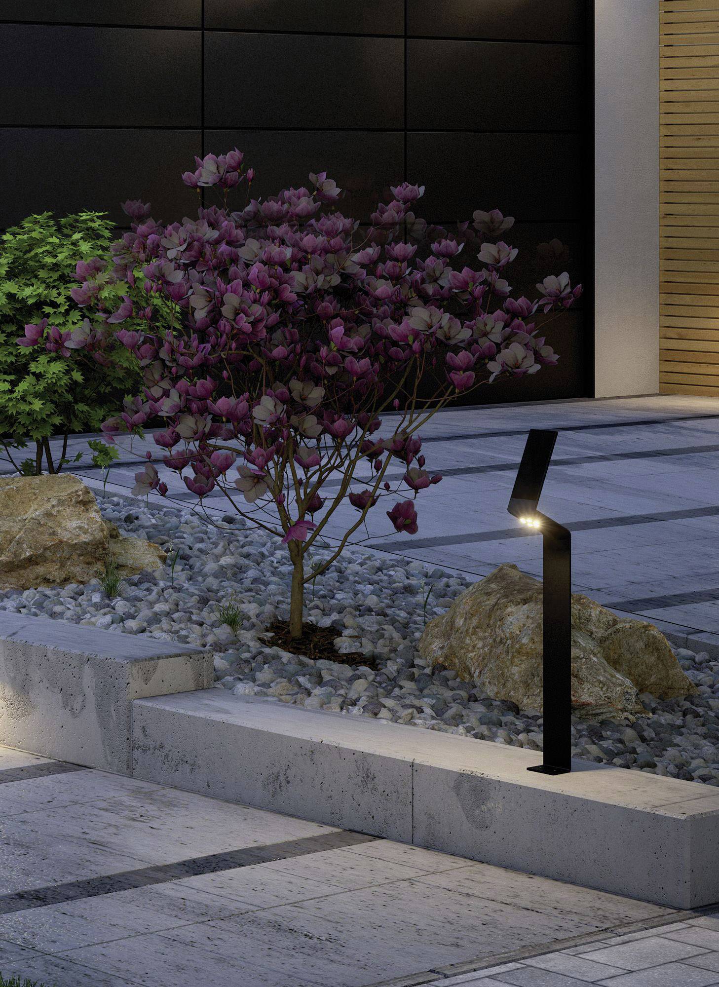 Paulmann 94262 Ilias Solar-Außenstandleuchte mit Bewegungsmelder 1.20W Warmweiß Anthrazit