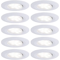 Paulmann LED-Bad-Einbauleuchte 10er Set 60 W Weiß (matt) Paulmann LED-Bad-Einbauleuchte 10er Set 60 W Weiß (matt)