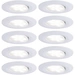 Paulmann LED-Bad-Einbauleuchte 10er Set 60 W Weiß (matt) Paulmann LED-Bad-Einbauleuchte 10er Set 60 W Weiß (matt)