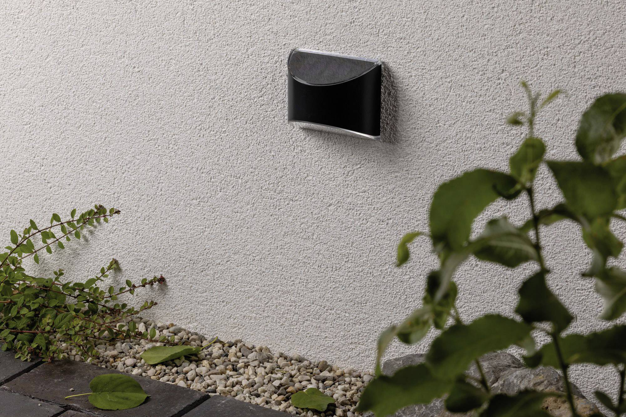 Paulmann 94233 Elliot Solar-Außenwandleuchte 0.05W Warmweiß Anthrazit