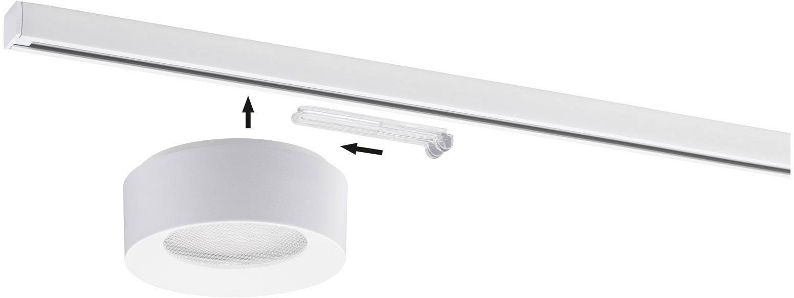 Paulmann Lagu Niedervolt-Schienensystem-Leuchte NanoRail LED fest eingebaut 6.5 W LED Weiß (matt)