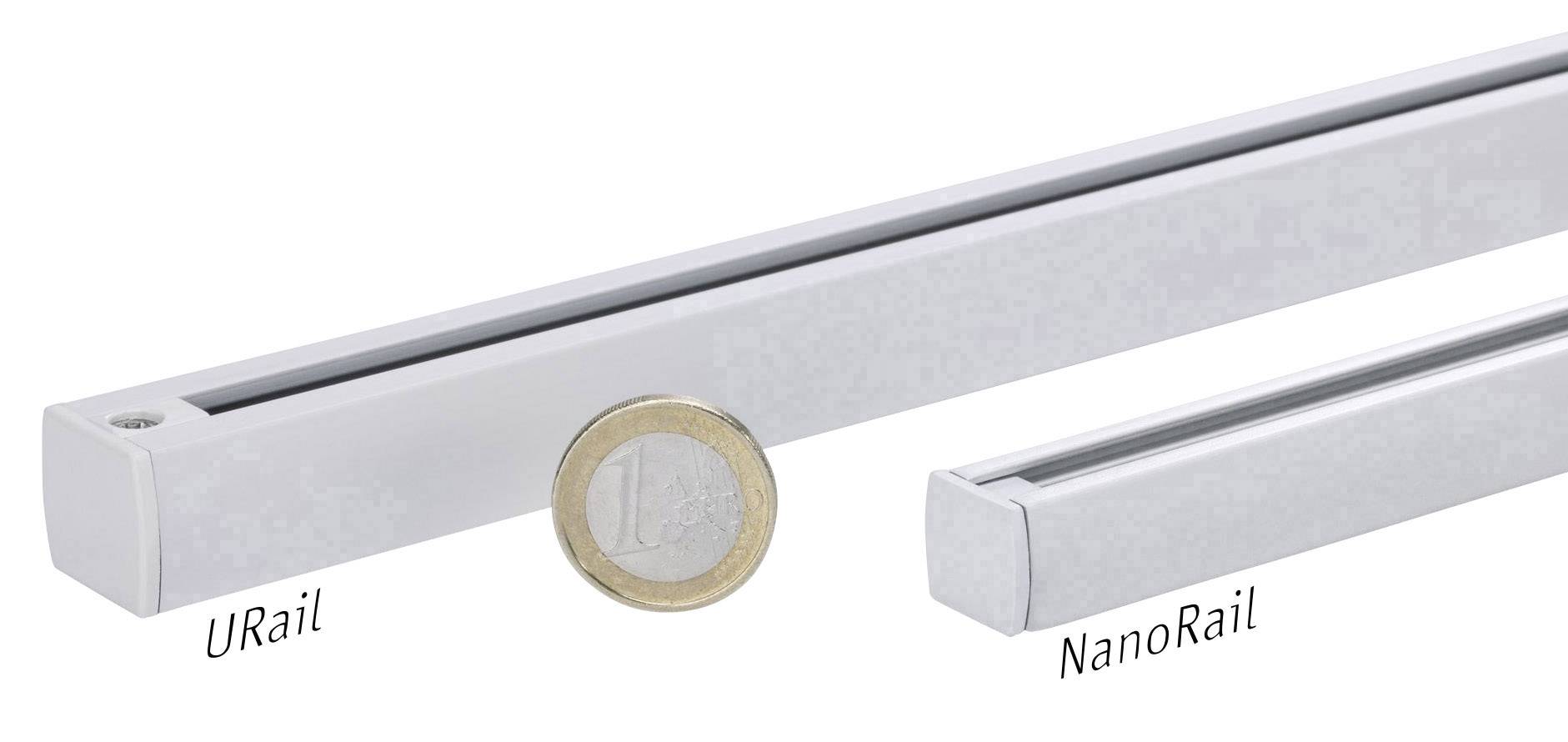 Paulmann 94995 NanoRail Niedervolt-Schienensystem-Komponente Mittel-/End-Einspeisung (Appgesteuert) Weiß (matt)