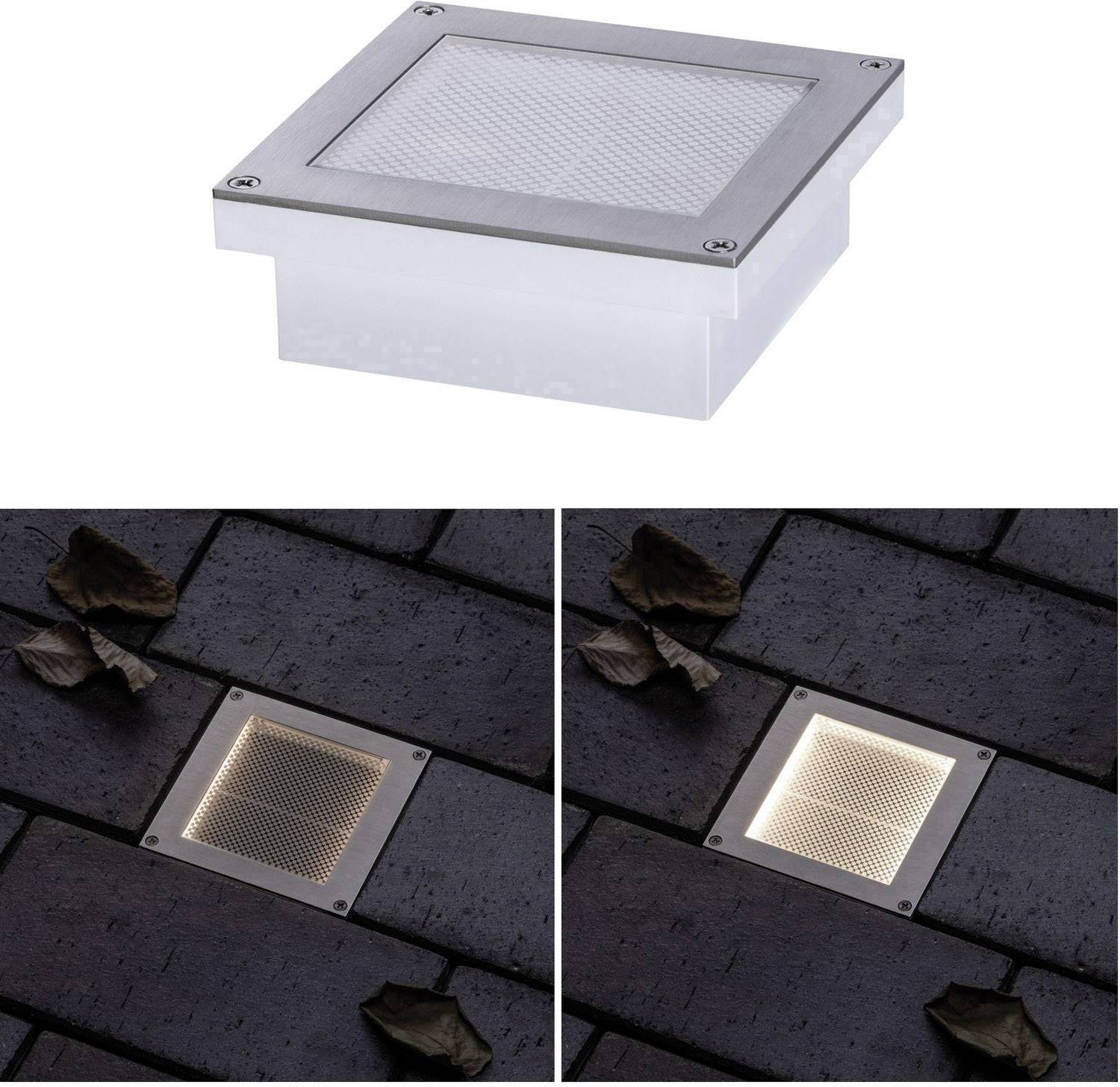 Paulmann 94238 Aron Solar-Einbauleuchte 0.7 W Warmweiß Weiß