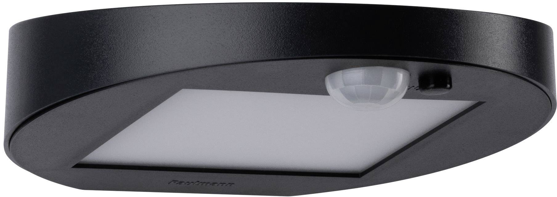 Paulmann 94246 Ryse Solar-Außenwandleuchte mit Bewegungsmelder 1.2W Warmweiß Anthrazit