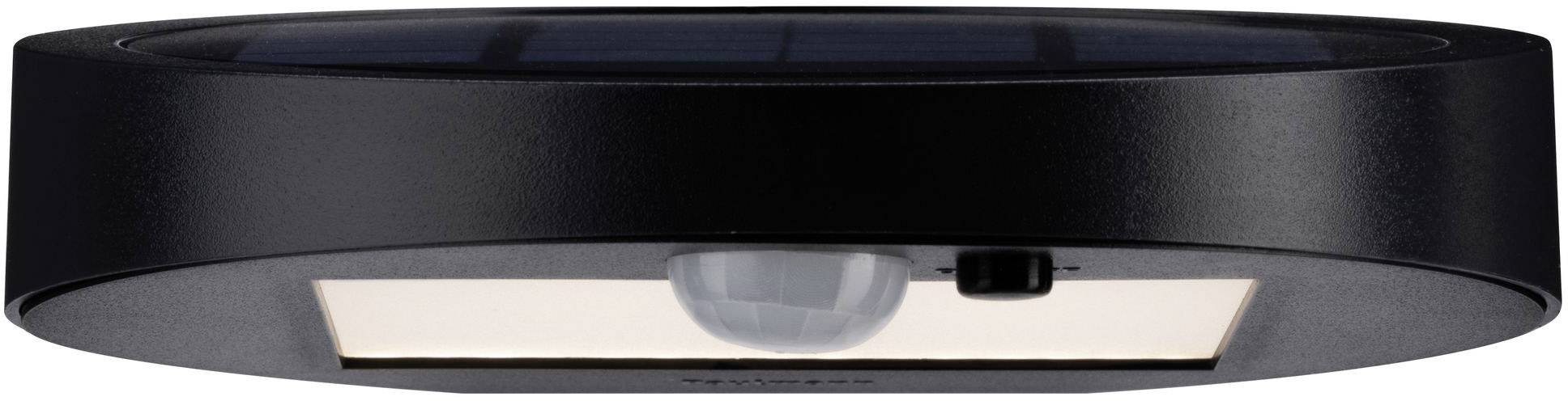 Paulmann 94246 Ryse Solar-Außenwandleuchte mit Bewegungsmelder 1.2W Warmweiß Anthrazit