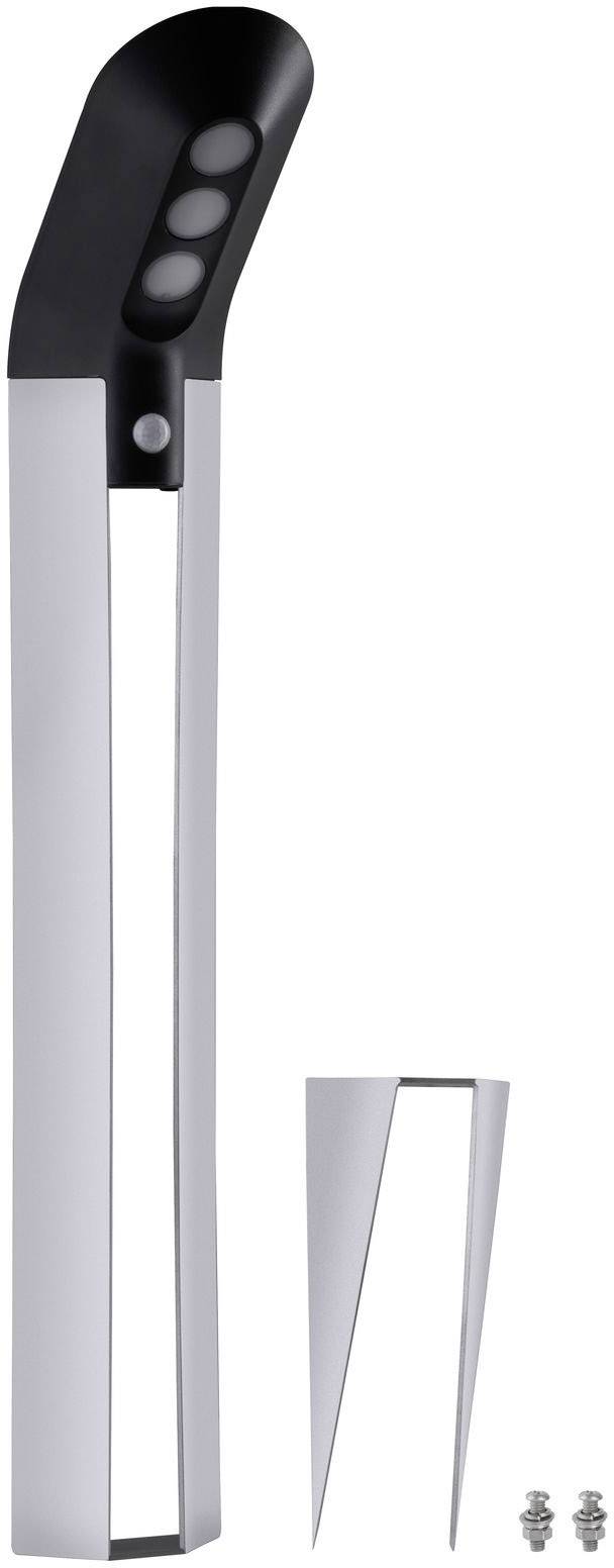 Paulmann 94252 Soley Solar-Außenstandleuchte mit Bewegungsmelder 1.22W Warmweiß Anthrazit