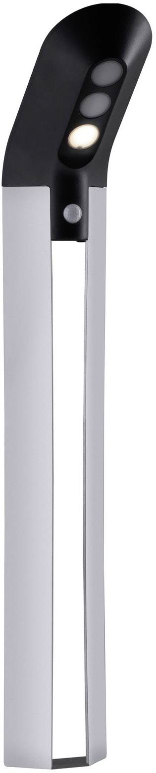 Paulmann 94252 Soley Solar-Außenstandleuchte mit Bewegungsmelder 1.22W Warmweiß Anthrazit