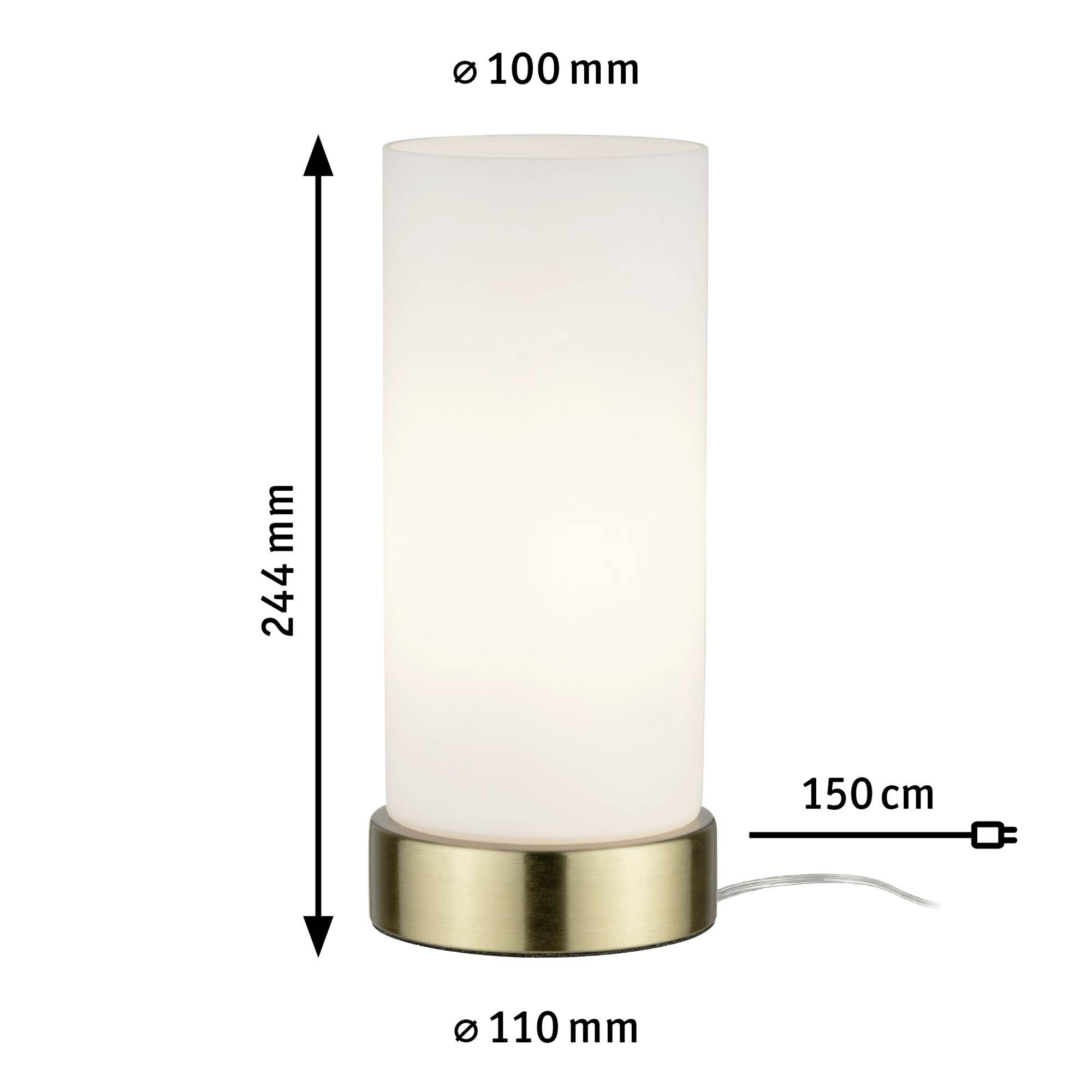 Paulmann Pinja 77055 Tischlampe LED E14 20W Messing
