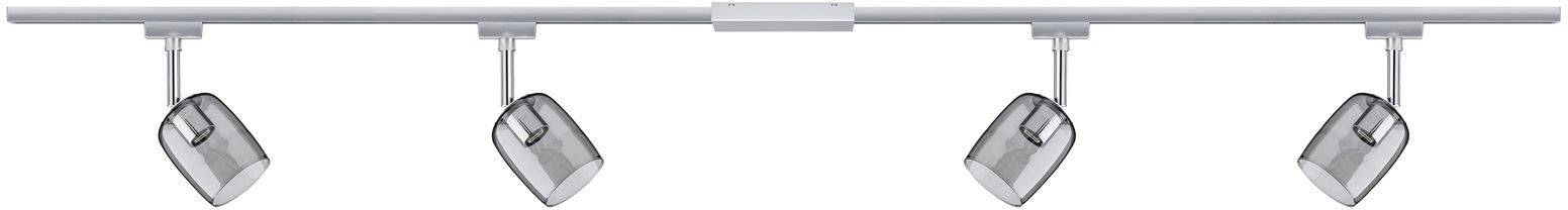 Paulmann Blossom Schienen-Komplett-System URail G9 40W LED Chrom, Chrom (matt), Rauch
