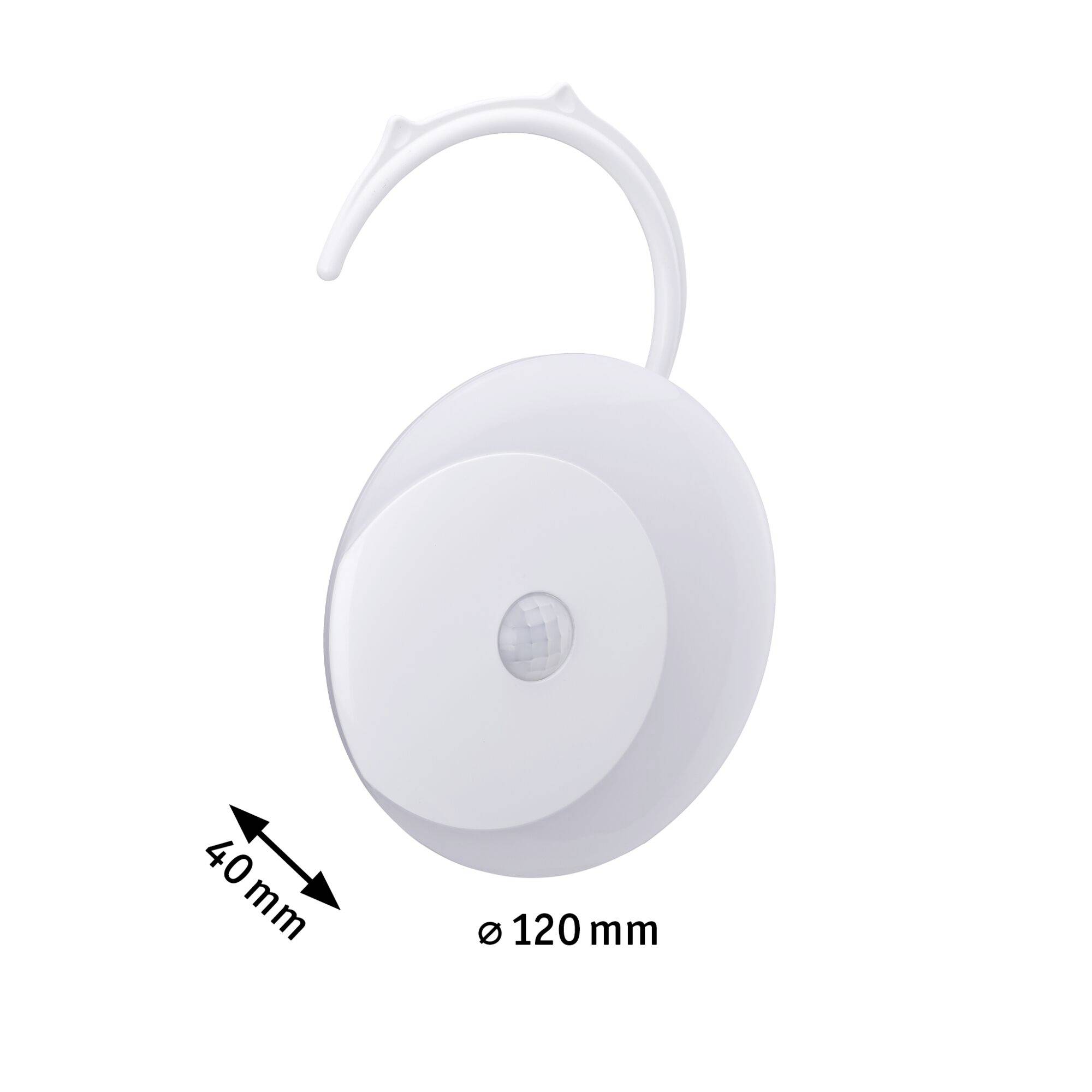 Paulmann Viby 92492 LED-Nachtlicht mit Bewegungsmelder Rund LED Warmweiß Weiß