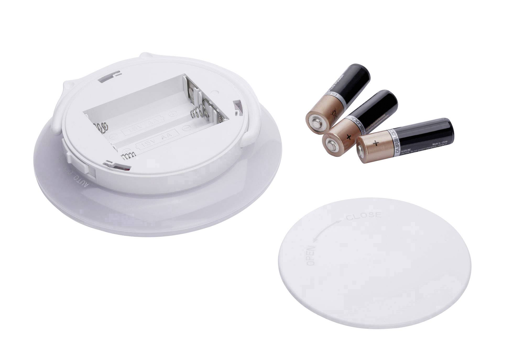 Paulmann Viby 92492 LED-Nachtlicht mit Bewegungsmelder Rund LED Warmweiß Weiß