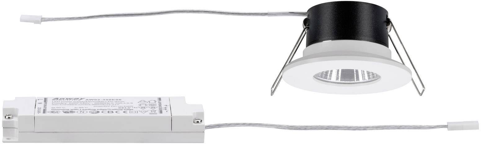Paulmann Calla LED-Bad-Einbauleuchte 7W IP65 Weiß (matt)