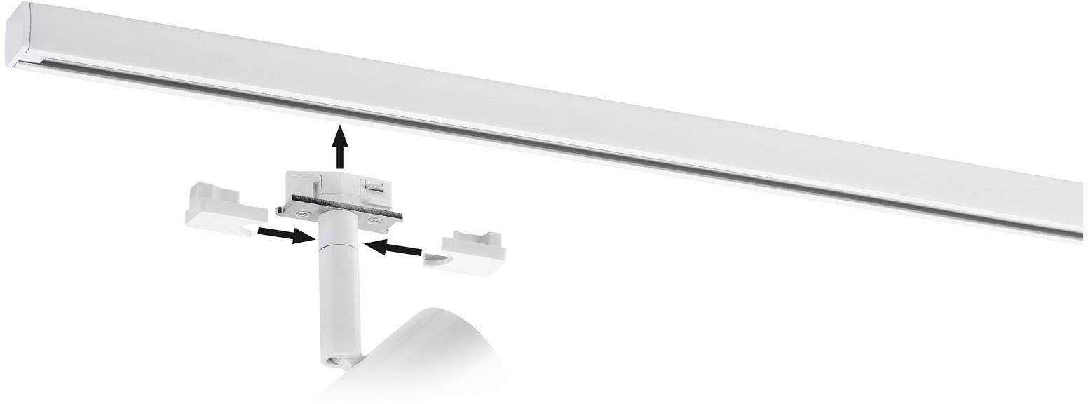 Paulmann Tarus Niedervolt-Schienensystem-Leuchte NanoRail LED fest eingebaut 6.5 W LED Weiß (matt)