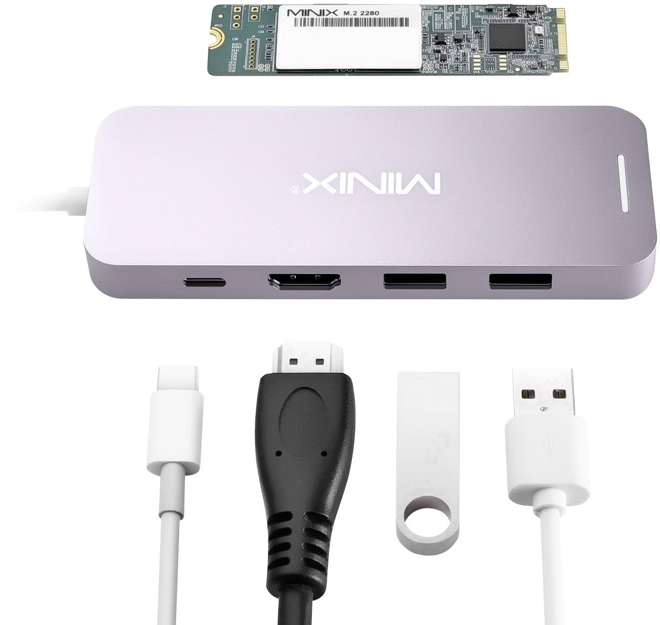 Minix Notebook Dockingstation Grau Passend für Marke (Notebook Dockingstations): Apple MacBook, Mac