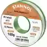 Stannol Kristall 611 Fairtin Lötzinn, bleifrei bleifrei Sn96,5Ag3Cu0,5 REM1 100g 0.7mm Stannol Kristall 611 Fairtin Lötzinn, bleifrei bleifrei Sn96,5Ag3Cu0,5 REM1 100g 0.7mm