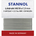 Stannol HS10 Lötzinn, bleifrei bleifrei Sn99,3Cu0,7 ROM1 6 g 1 mm