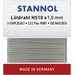 Stannol HS10 Lötzinn, bleifrei bleifrei Sn99,3Cu0,7 ROM1 6g 1mm Stannol HS10 Lötzinn, bleifrei bleifrei Sn99,3Cu0,7 ROM1 6g 1mm