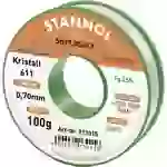 Stannol Kristall 611 Fairtin Lötzinn, bleifrei bleifrei Sn99,3Cu0,7 REM1 100g 0.7mm Stannol Kristall 611 Fairtin Lötzinn, bleifrei bleifrei Sn99,3Cu0,7 REM1 100g 0.7mm