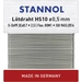 Stannol HS10 Lötzinn, bleifrei bleifrei Sn99,3Cu0,7 ROM1 10g 0.5mm Stannol HS10 Lötzinn, bleifrei bleifrei Sn99,3Cu0,7 ROM1 10g 0.5mm