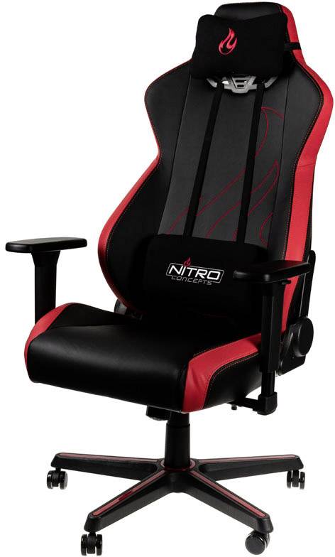Nitro Concepts S300 EX Inferno Red Gaming-Stuhl Schwarz, Rot