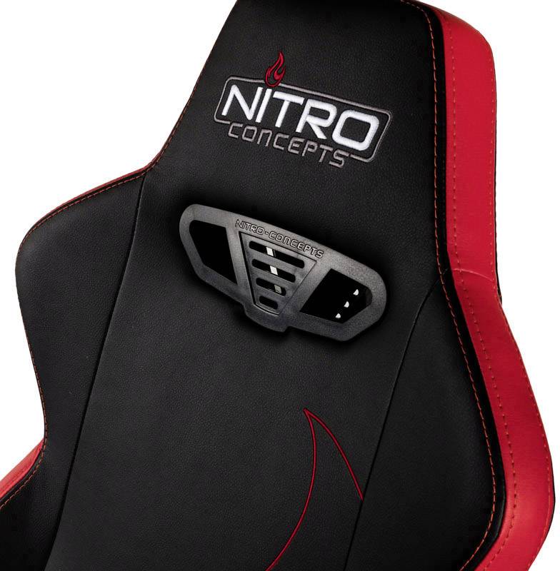 Nitro Concepts S300 EX Inferno Red Gaming-Stuhl Schwarz, Rot