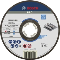 Bosch Accessories 2608619254 Trennscheibe gerade 125 mm 1 St. Metall Bosch Accessories 2608619254 Trennscheibe gerade 125 mm 1 St. Metall