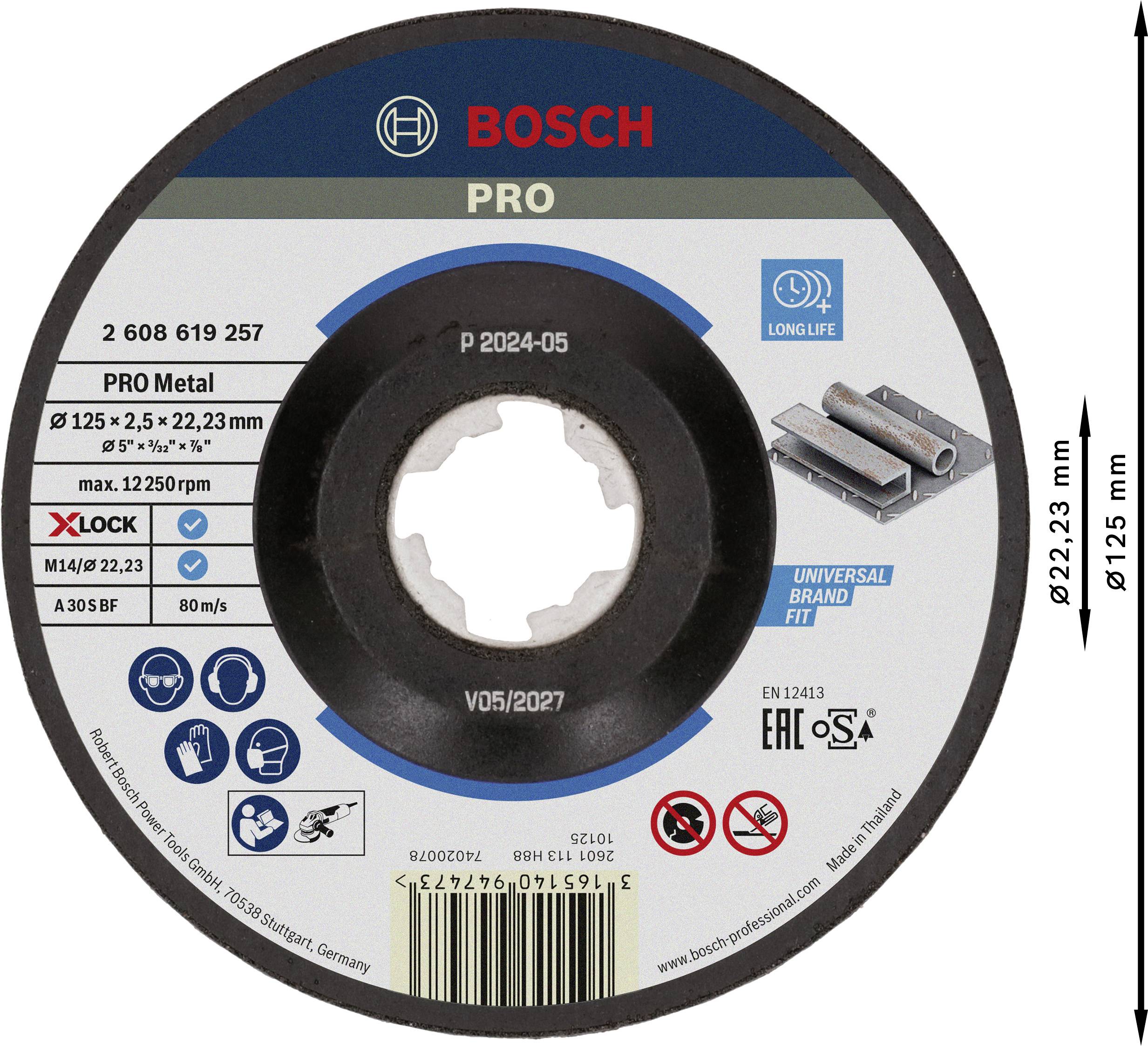 Bosch Accessories 2608619257 Trennscheibe gekröpft 125 mm 1 St. Metall