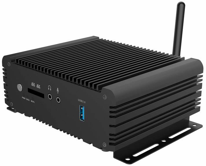 Zotac ZBOX PRO NANO ZP-CI330NANO-BE Barebone mit CPU Intel® Celeron® N3160 4 x 1.6GHz / max. 2.24GHz